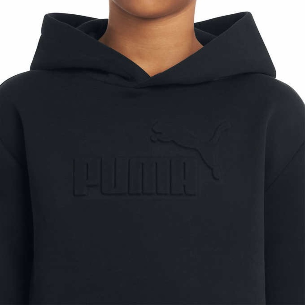 PUMA Unisex Fleece Pullover Hoodie in Black - Picture 6 of 7